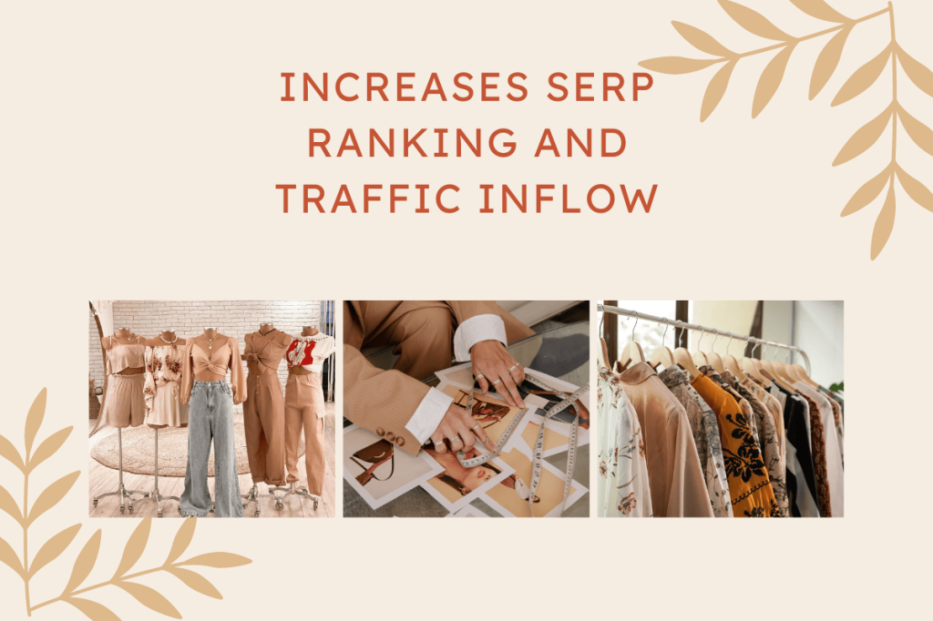 augmentation du classement SERP et afflux de trafic sur un site de mode